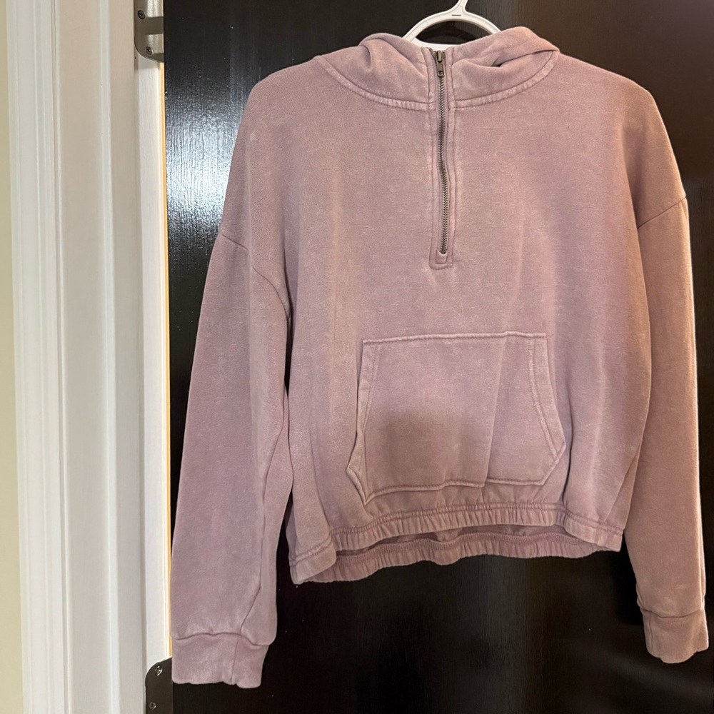 Women's Mauve Half-Zip Sweater